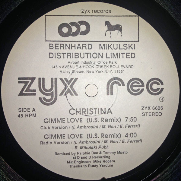 Christina - Gimme Love U.S. Remix - Used Vinyl Record 12 - T16280A