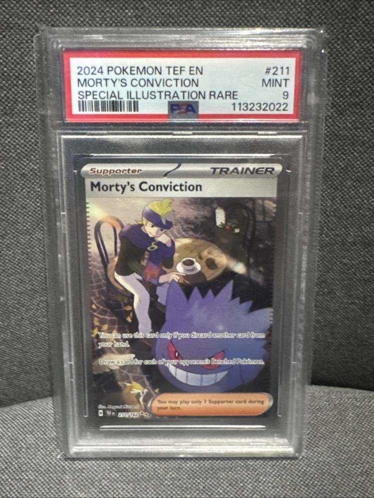 Morty's Conviction 211/162 SV05 Temporal Forces Holo Pokemon Card  
