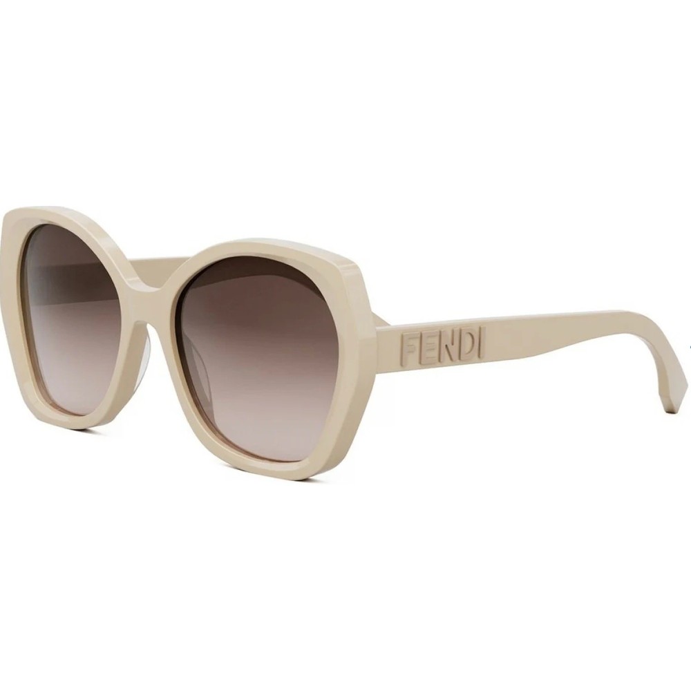 Brand New Fendi Sunglasses FE40112I 57F Shiny Beige/Brown Gradient Women
