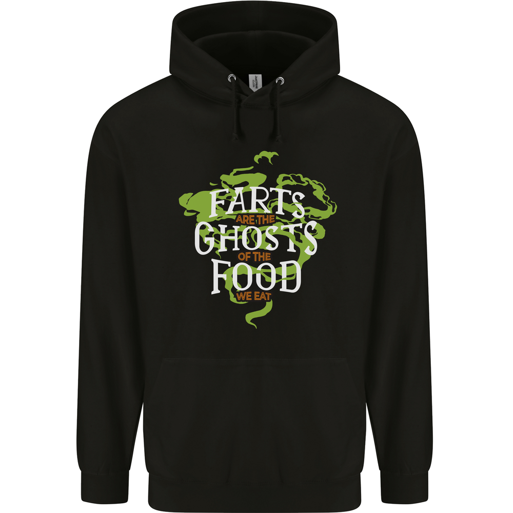Farts are the Ghosts of Food Funny Flatulence Farting Mens 80% Cotton Hoodie