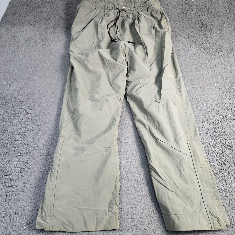 Gore-Tex Pants Mens Small Green Rain Waterproof Breathable Hiking Zip Hem Lined