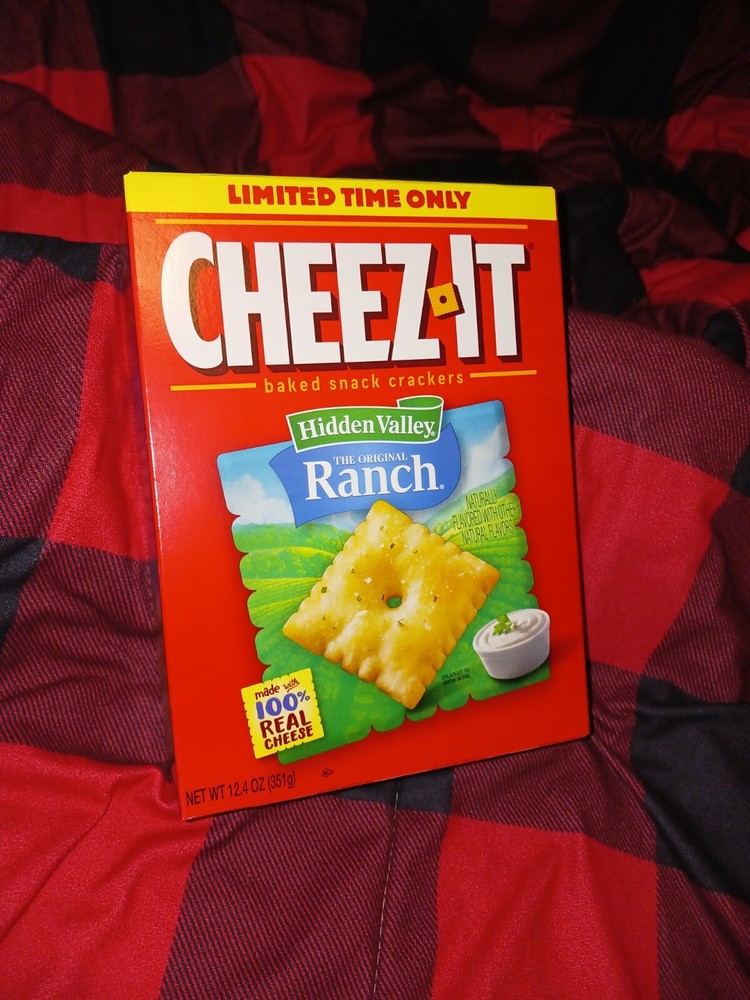 Cheez it Hidden Valley Ranch Baked Cheese Snack Crackers Limited Time Only-image