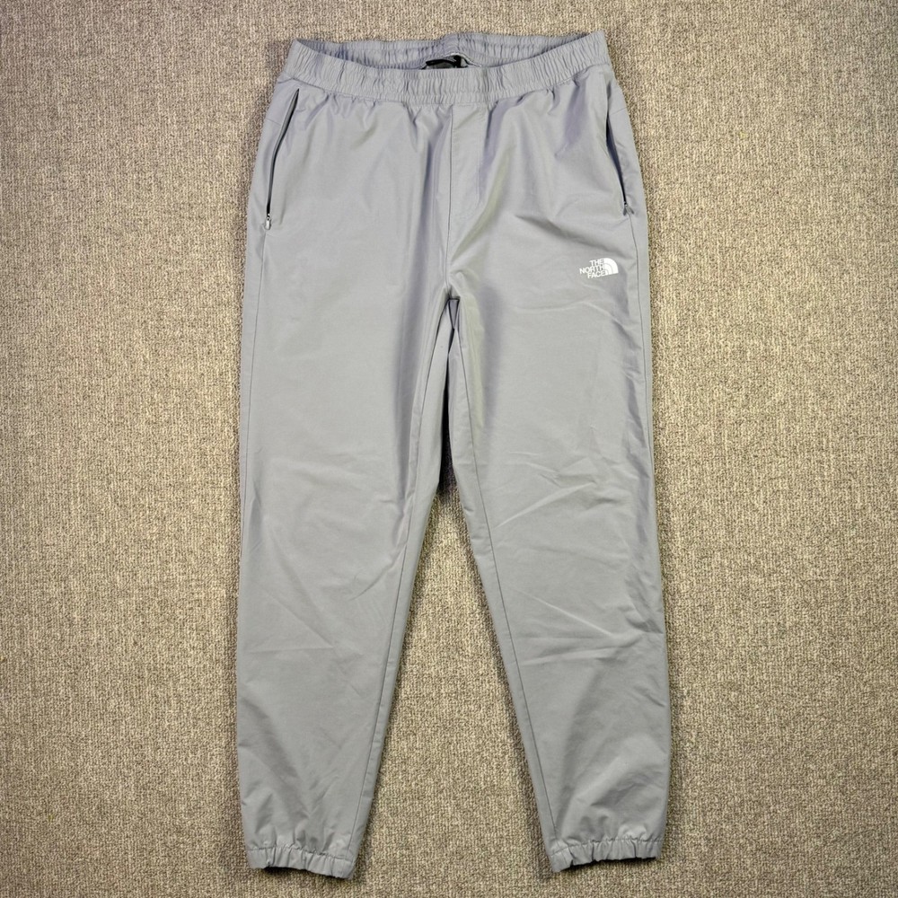 The North Face Mens Gray Athletic Jogger Pants Size L Outdoor Travel Performance