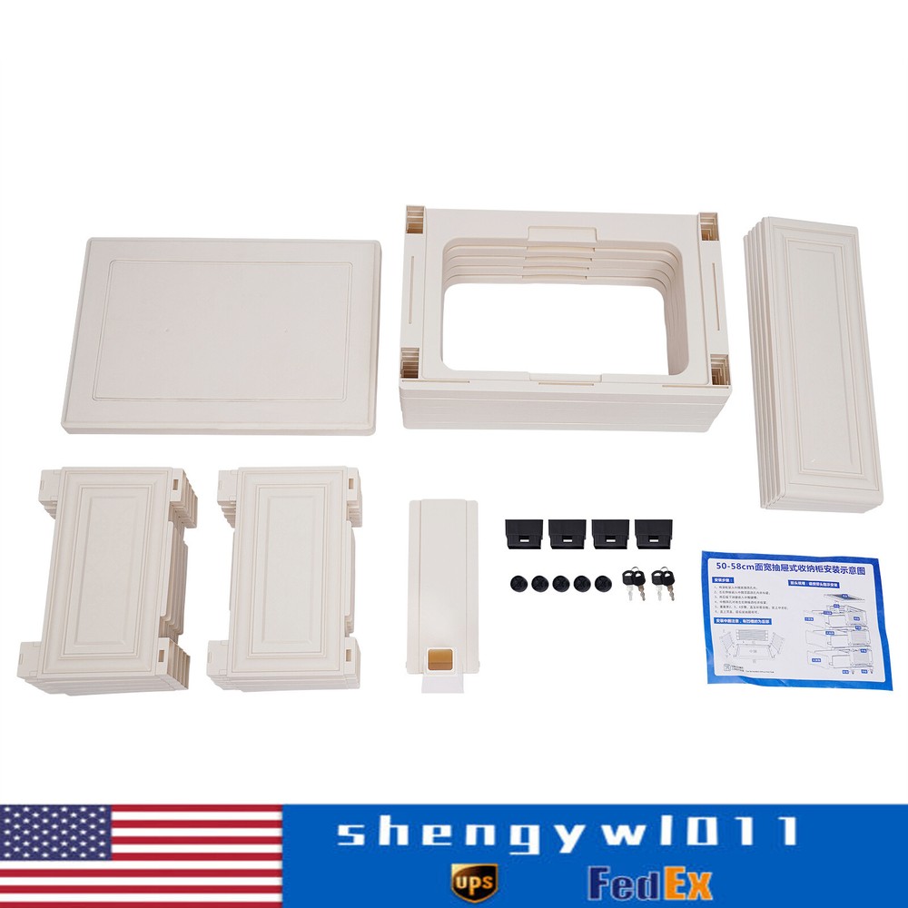 White 6-Drawer Dresser Organizer with Tower Closet & Nightstand