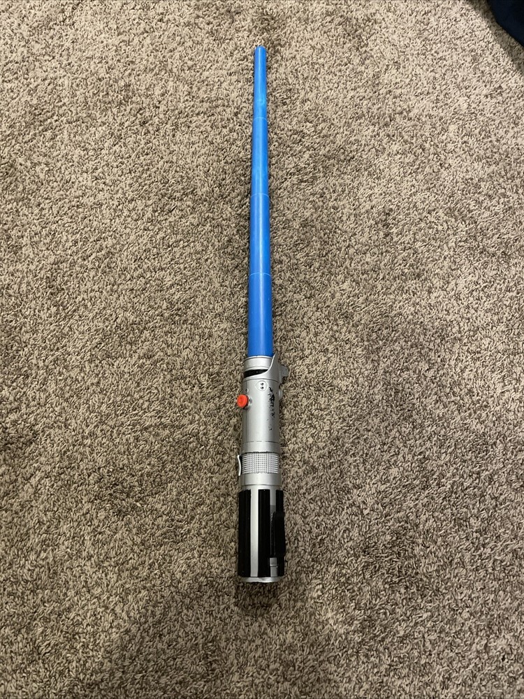 2004 Hasbro Star Wars Retractable Blue Anakin Lightsaber Non-Electronic Cosplay