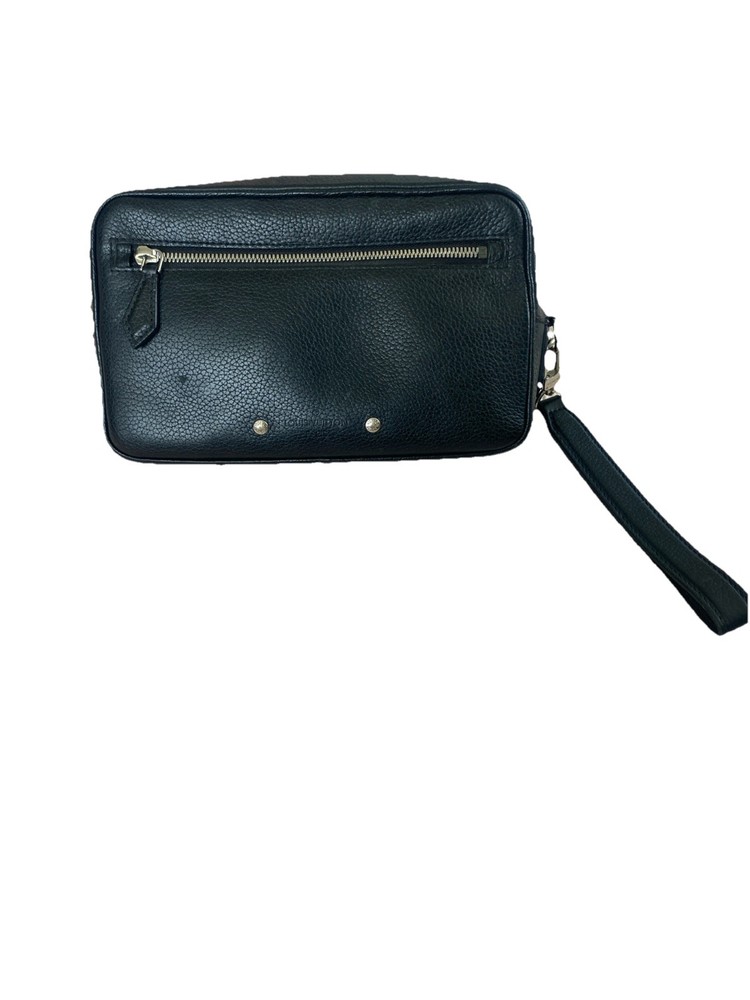 Louis Vuitton Pochette Kasai Clutch Bag Leather Black