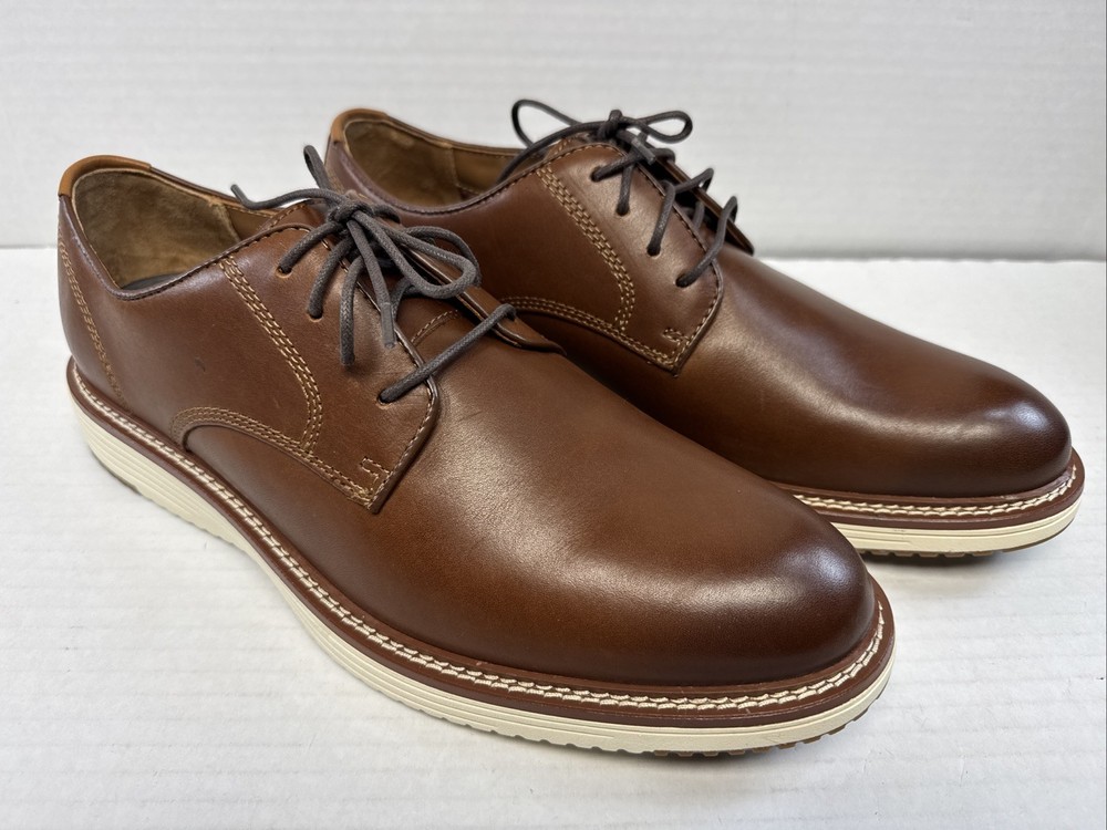 Johnston & Murphy Upton Plain Toe Tan Full Grain 11 M US