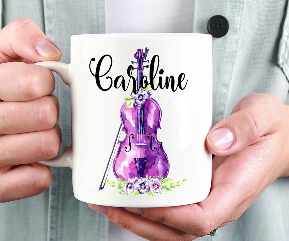 Violin Gifts Personalized Violin Mug Violin Teacher Gift Violinist Gift Music