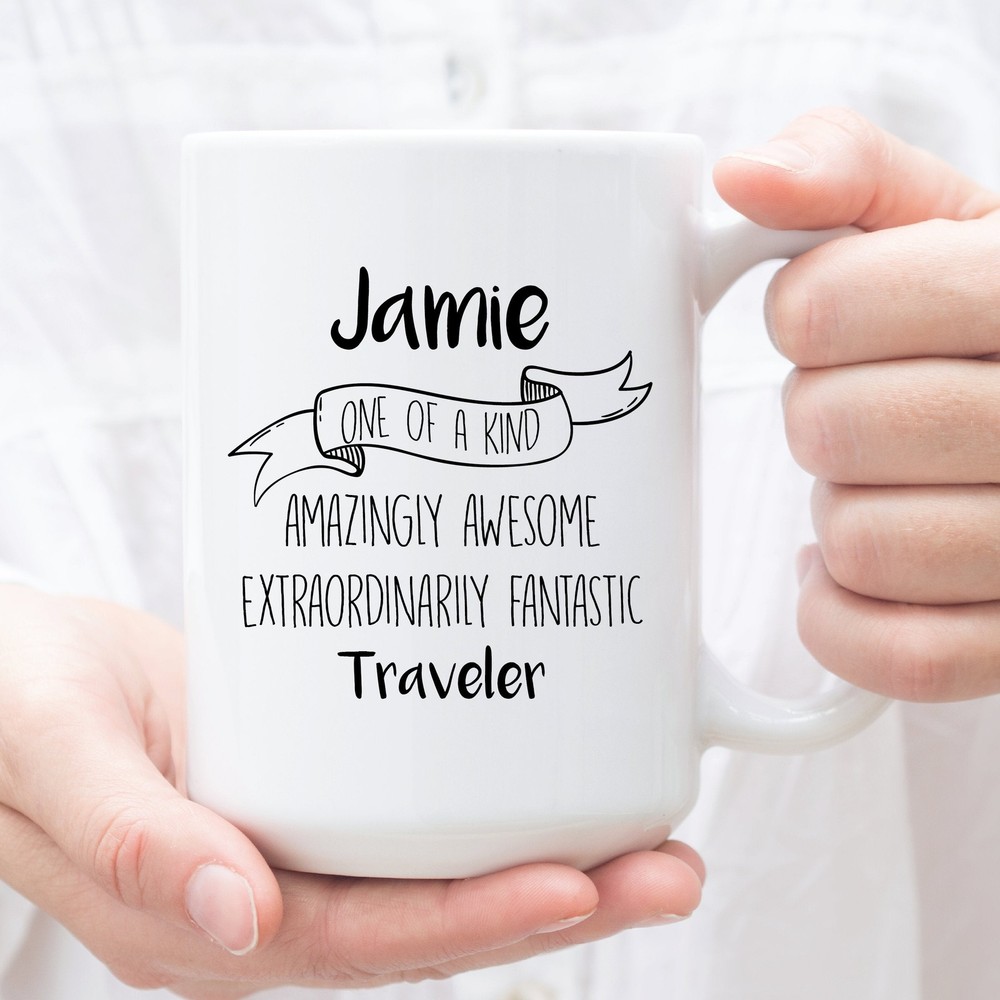 Personalized Coffee Mug For Traveler Custom Gifts For Traveler Perfect Christmas