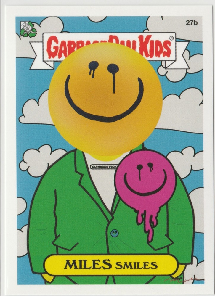 Miles Smiles Garbage Pail Kids GPK 2020 Beyond the Streets Series 1 Card #27b
