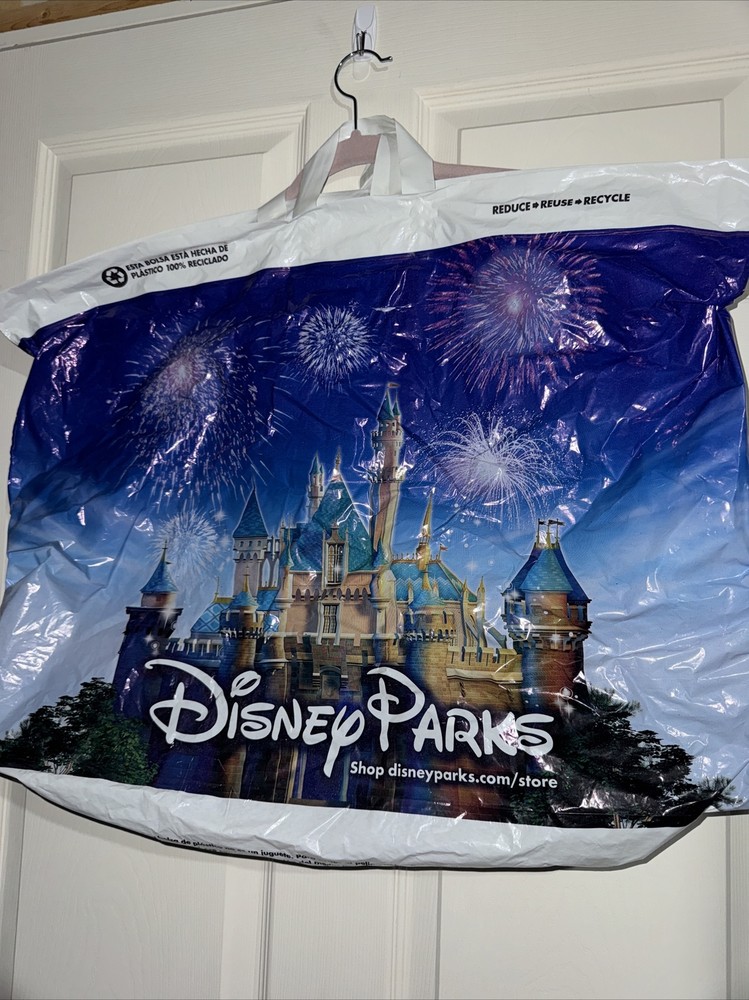 Disney Parks Large Plastic Bag Merchandise Rare Collectible Approx 24x18