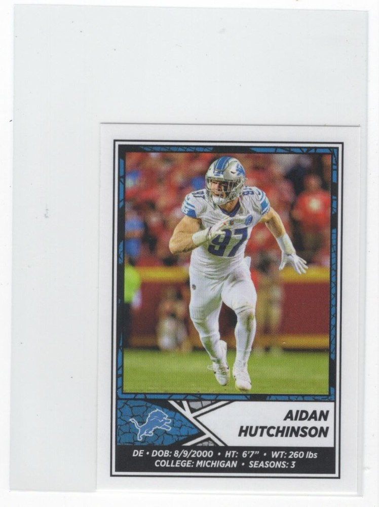 #386 Aidan Hutchinson 2024 Panini Sticker Collection Mini Detroit Lions