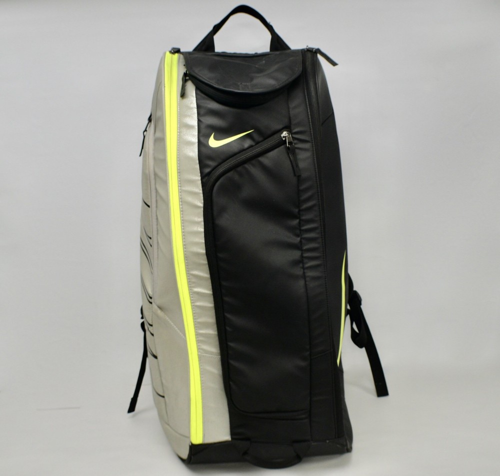 Nike Court Tech 1 Black Silver Volt Green Tennis Backpack BA4866-072-image