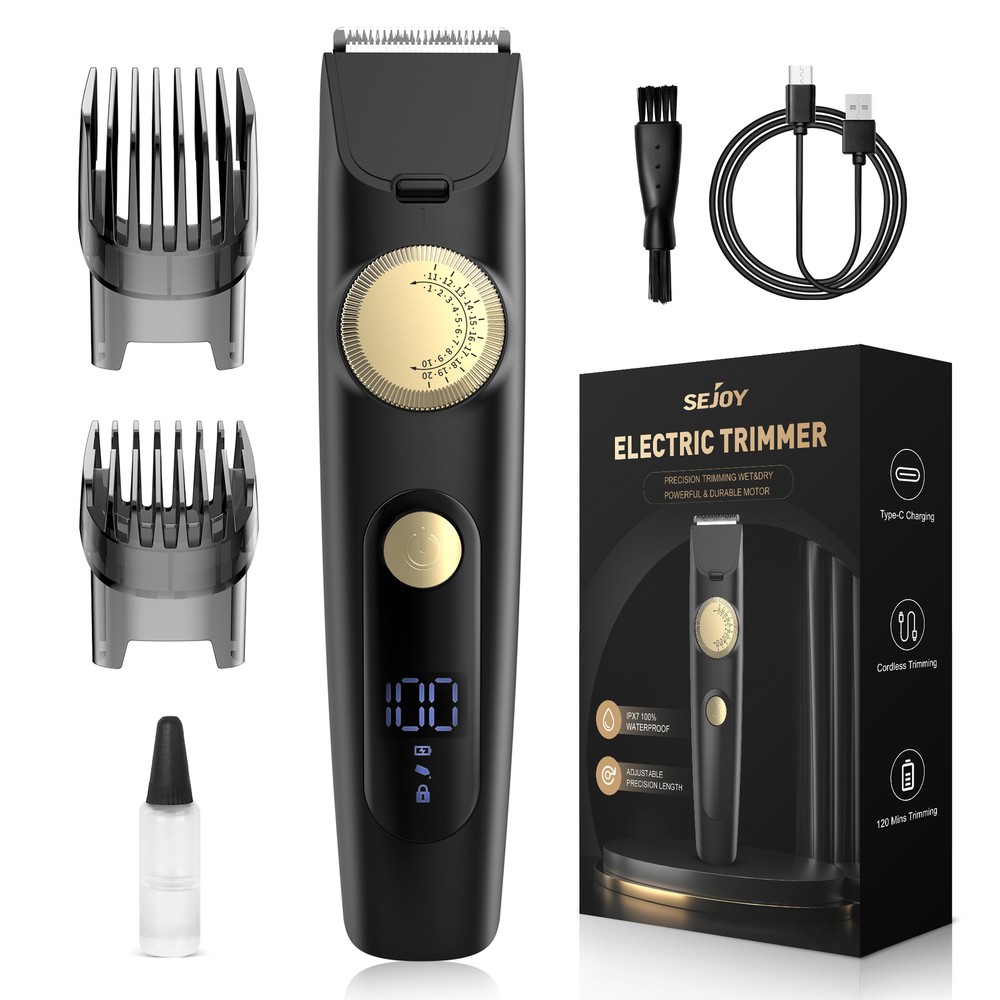 SEJOY Cordless Hair Clipper Professional Beard Trimmer Barber Cutting Machine
