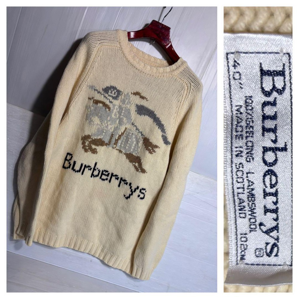 Burberry knit sweater Men's Fashion from Japan