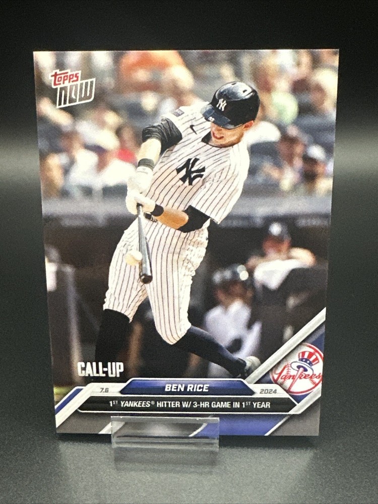 2024 Topps Now Ben Rice RC Yankees #388 3 HR Rookie Card Call-Up