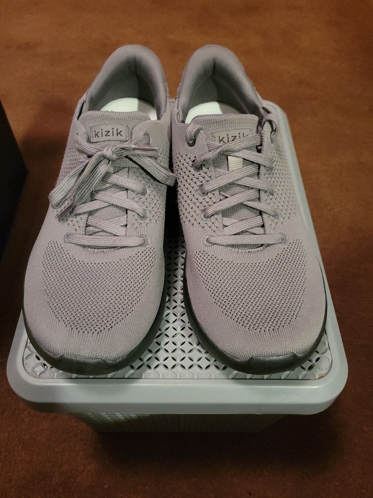 Kizik Shoe Mens 11 Womens 12.5 Gray Lima Handsfree Slip On Sneaker Comfort