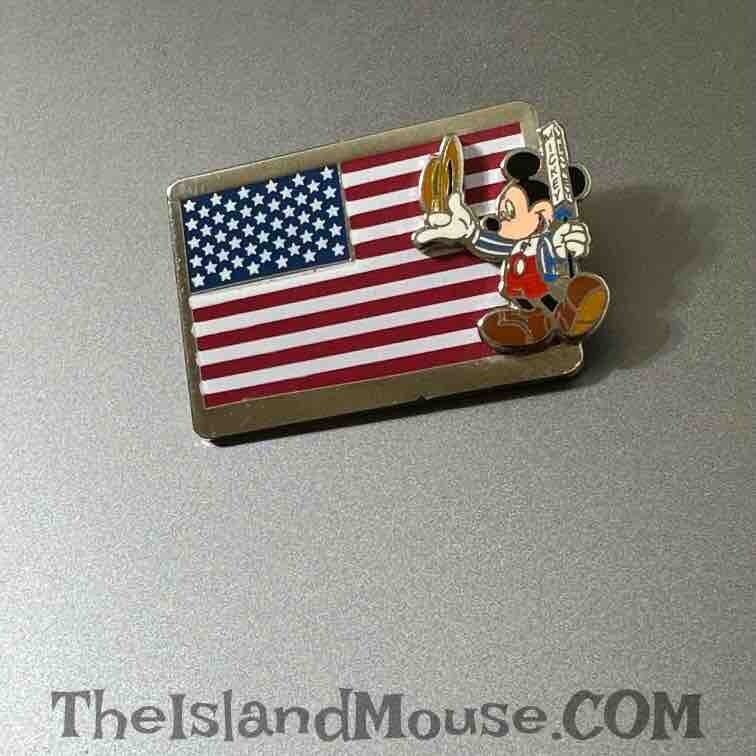 Disney DIS Patriotic Conventioneer USA Flag Vote for Mickey Pin (U7:8038)
