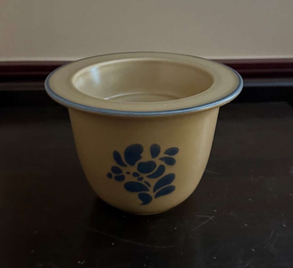 Pfaltzgraff Folk Art Stoneware Dip Cooler Set with Elegant Floral Design