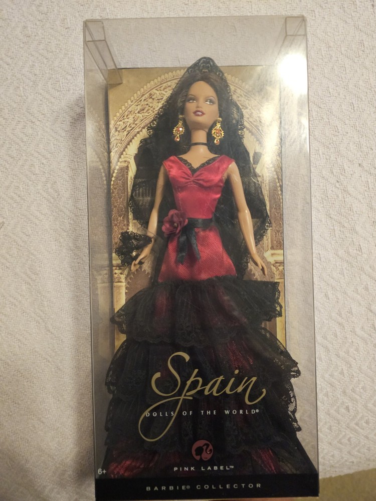 2007 BARBIE DOLLS OF THE WORLD PINK LABEL-SPAIN