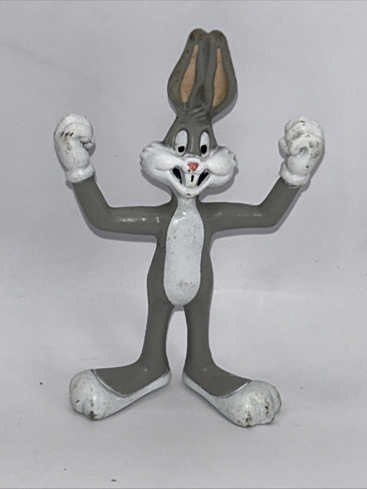 Vintage 1991 Warner Bros Looney Tunes Bugs Bunny 3.5 Inch PVC Collectible Figure