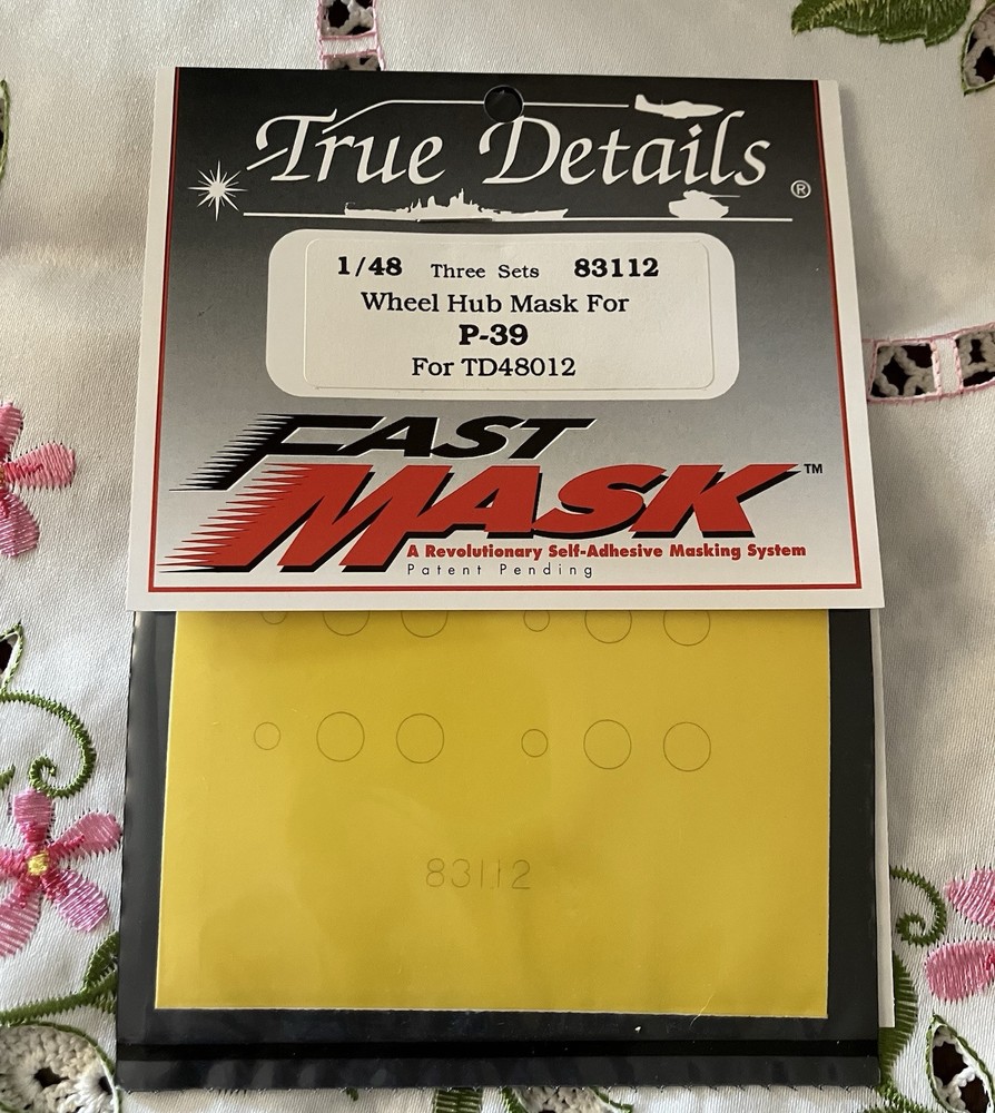 1/48 Scale P-39 Fast Mask Wheel Hub Set by True Details TD4802