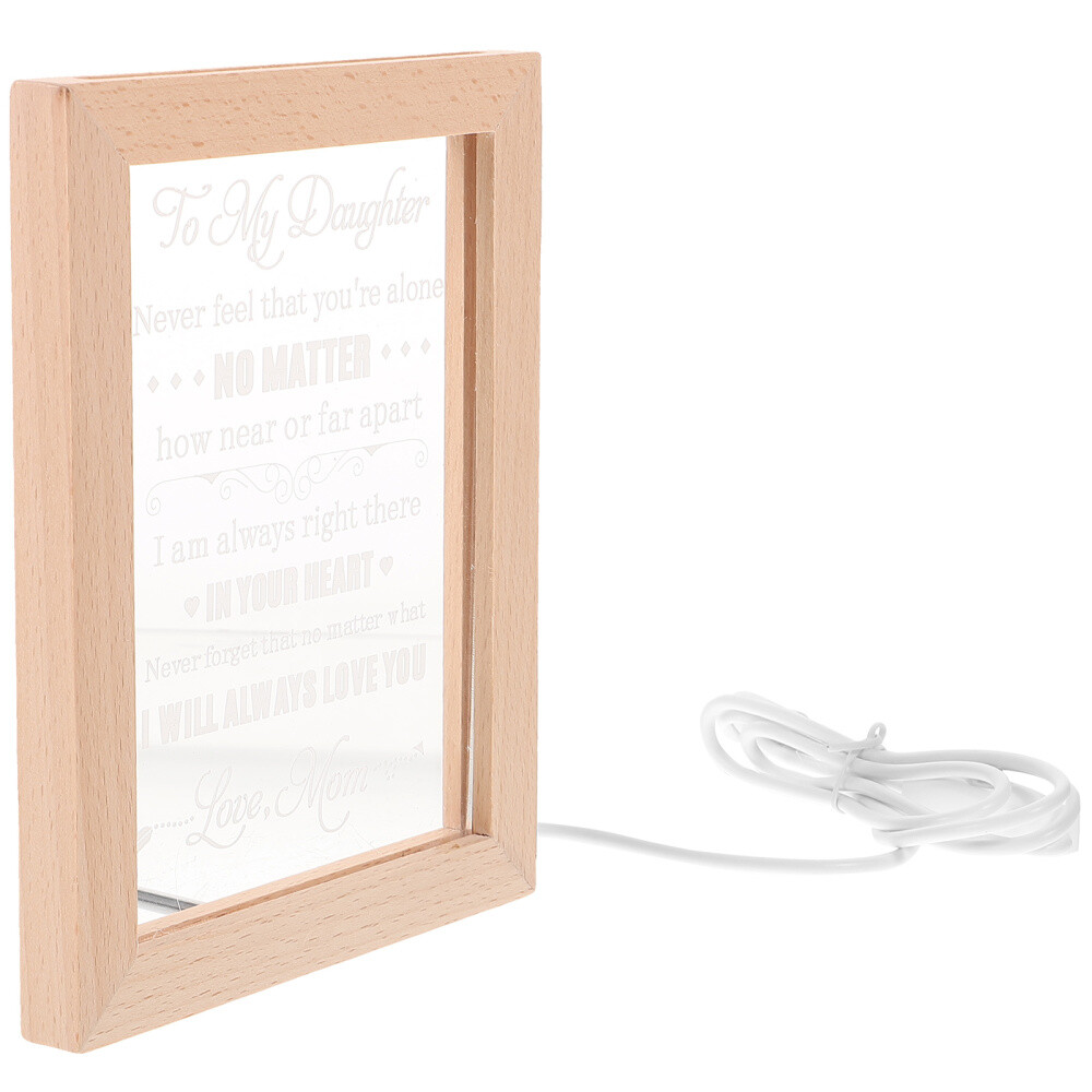 LED Photo Frame with Glowing Light for Creative Home Decor