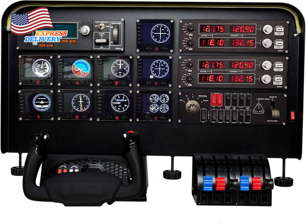 Meza Flight Simulator Cockpit Wheel Stand Pro Flight Simulator Cockpit Kit NEW
