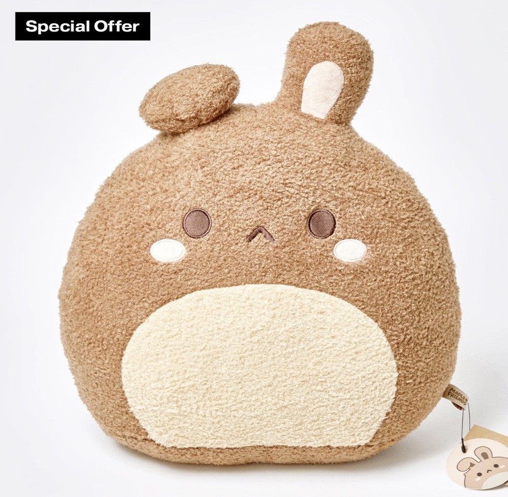 MapleStory MapleCon 2024 Brown Desert Rabbit Big Plush Cushion, Exclusive Rare