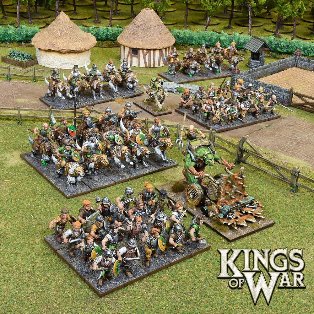 PRESALE Halfling Army Kings of War Mantic Hobbits League of Rhordia Fantasy THG-image