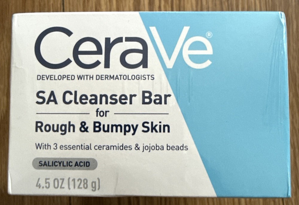 CeraVe Salicylic Acid Cleanser Bar for Rough & Bumpy Skin 4.5 oz