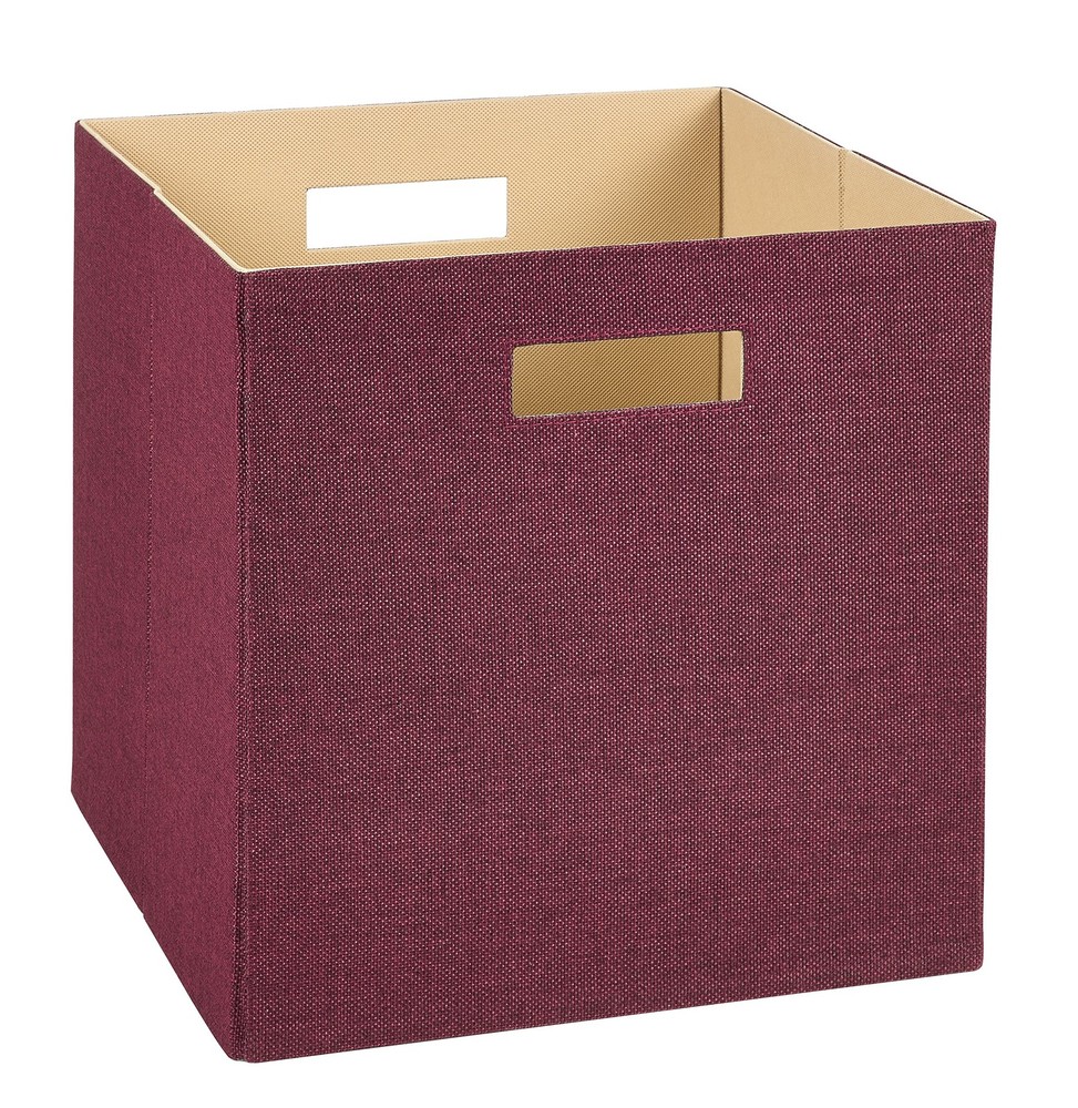 Decorative Cabernet Fabric Storage Bin for Home Organization