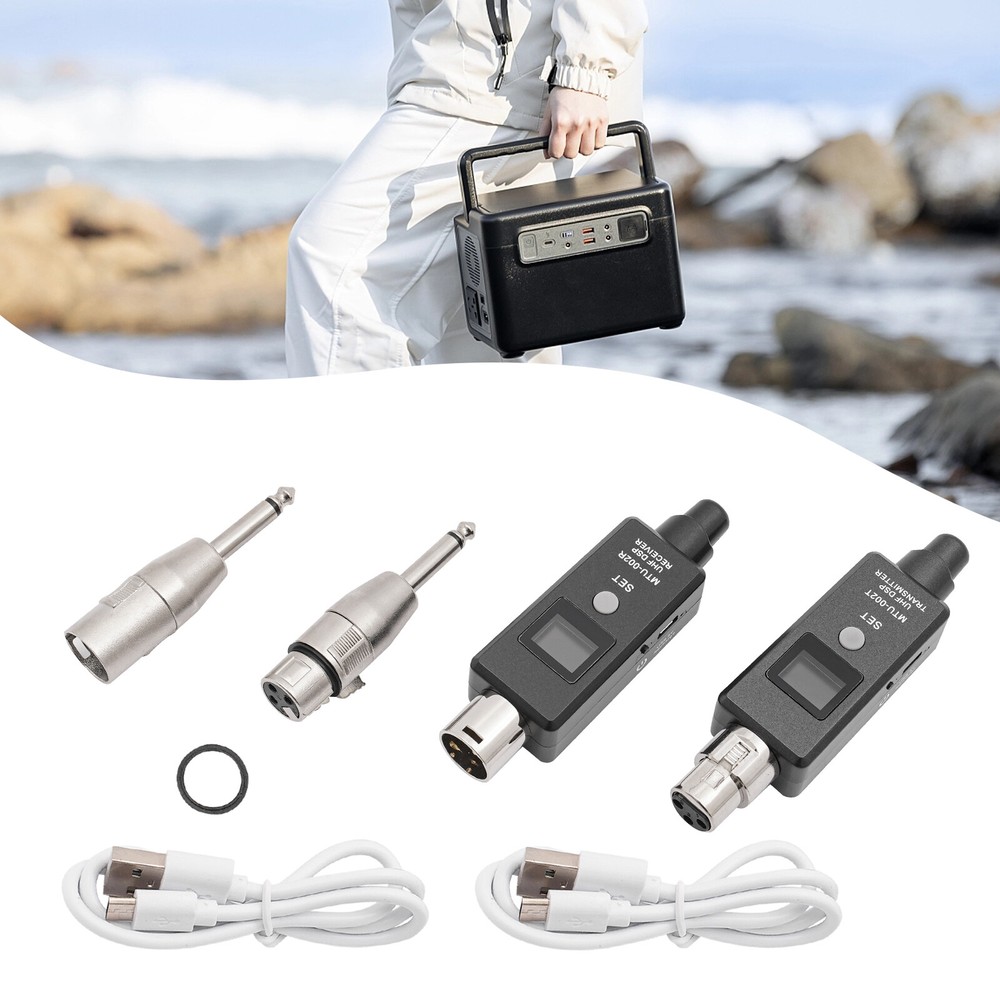 Wireless Transmitter and Receiver for Microphone UHF Transmitter Receiver System