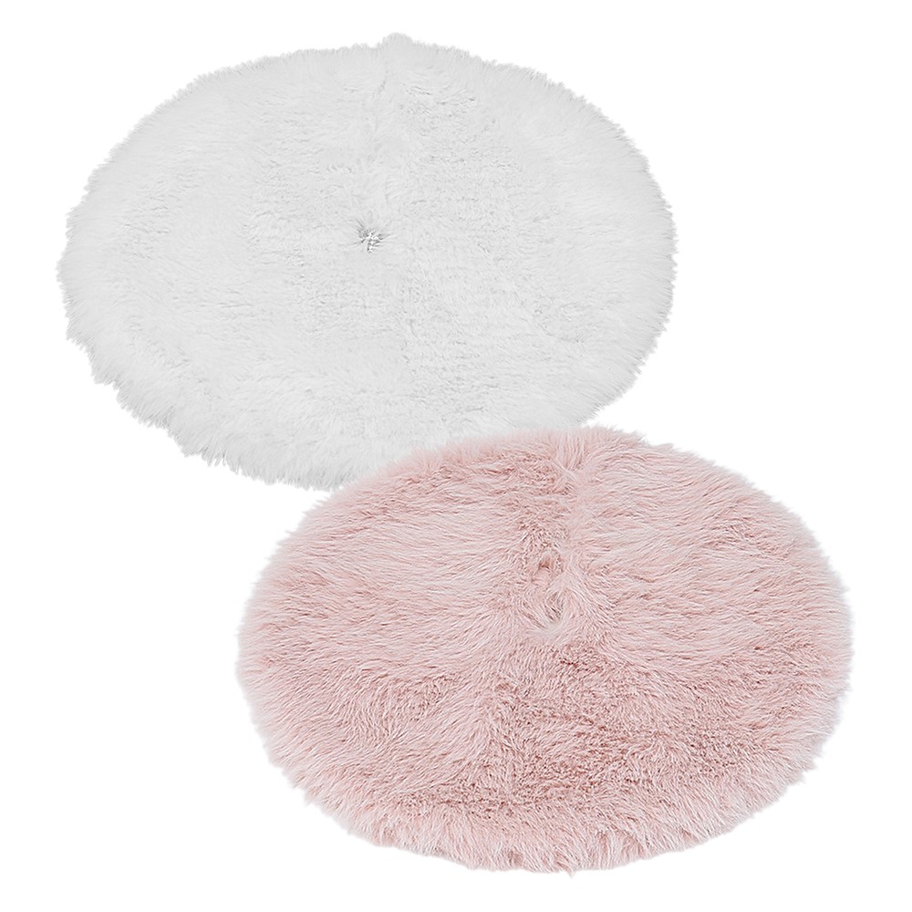 Christmas Tree Skirt Christmas Tree Decoration Double Layers Plush Tree Skirt