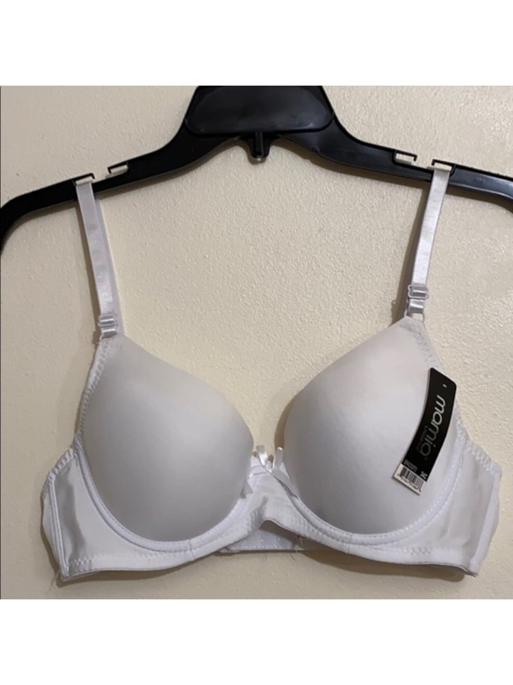 MAMIA Intimates White Adjustable Strap Everyday Full Coverage Bra Size: 40C