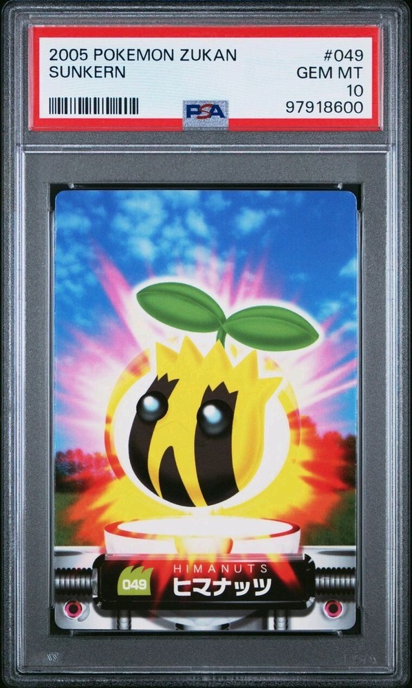 PSA 10 GEM MINT Sunkern #049 Carddass Zukan Bandai Pokémon POP 2 Advanced Gen Rare