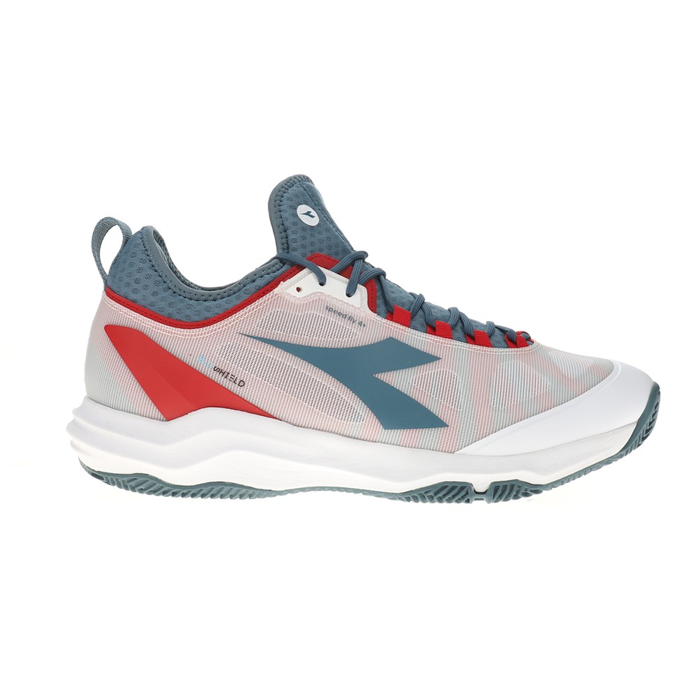 diadora Speed Blushield Fly 4 Plus Clay Tennis  Mens White Sneakers Athletic Sho