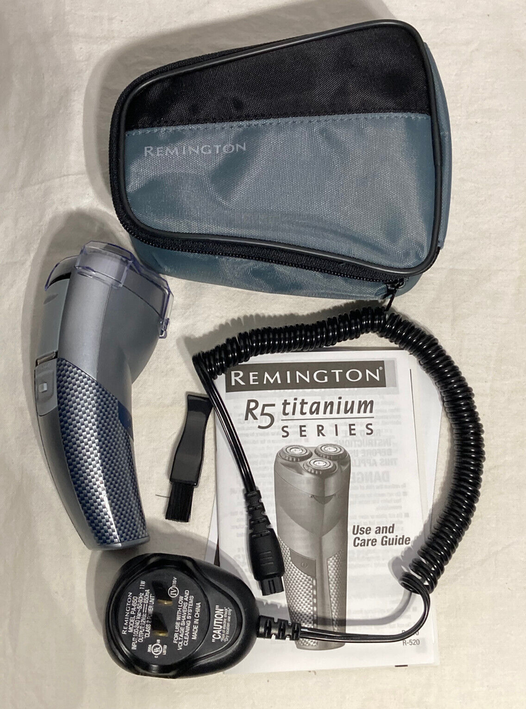 Remington R5 titanium series Foil Electric Recharable Dry Razer Men's Grey R510