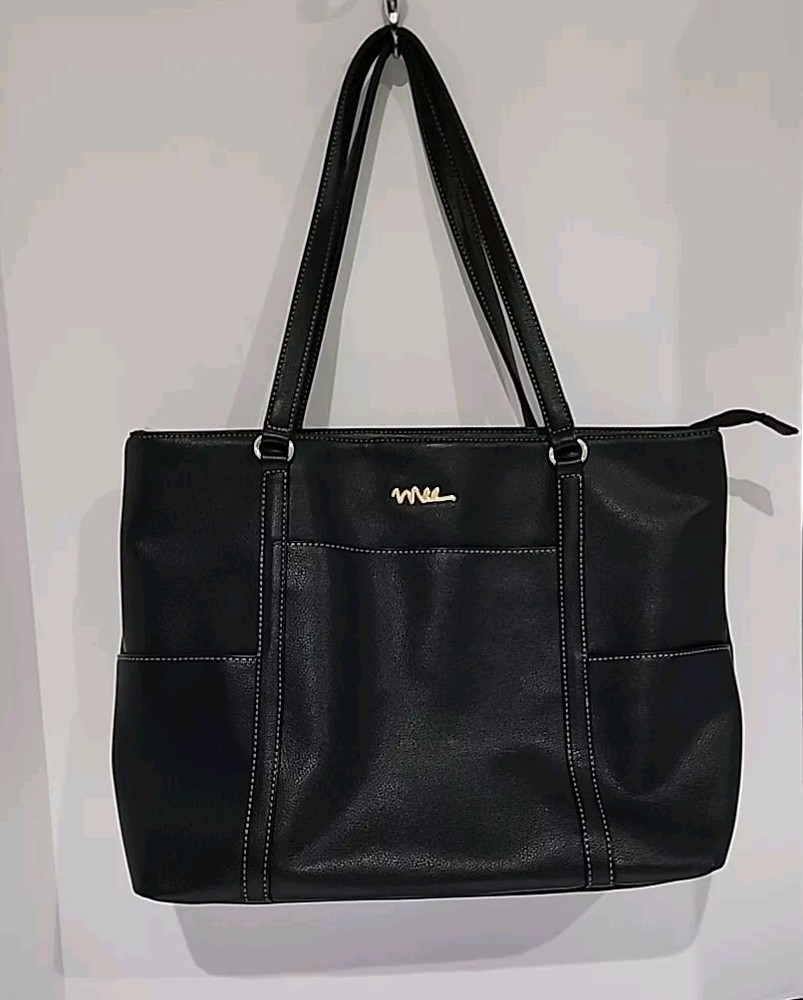 Classic Laptop Tote Bag Faux Leather 15.6