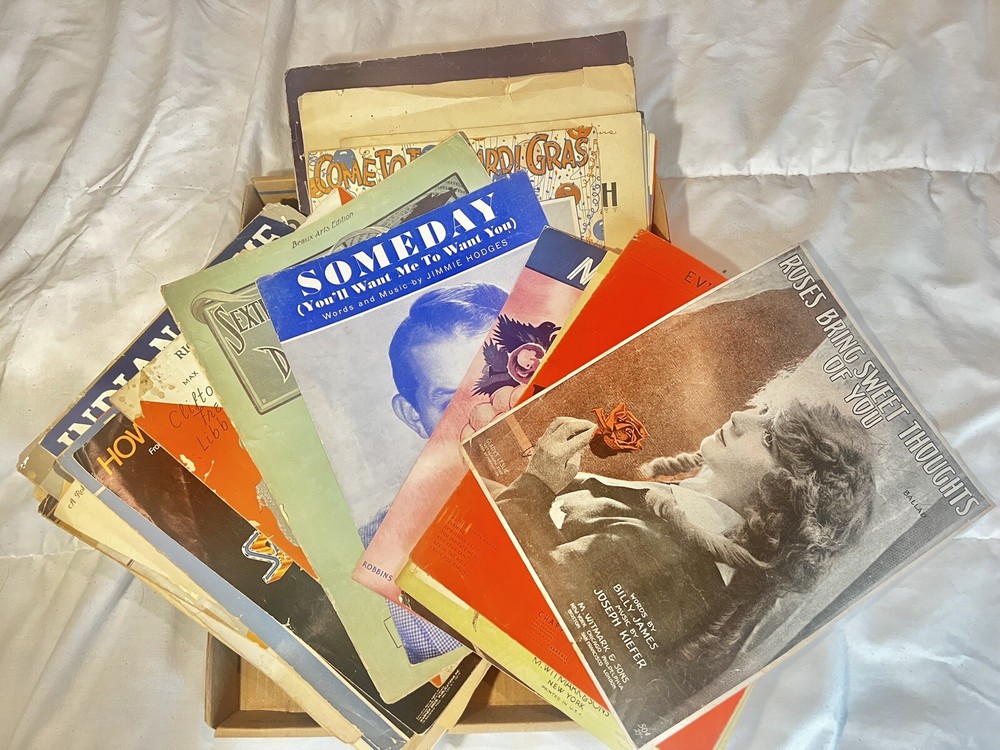Lot Of 43 Antique Sheet Music