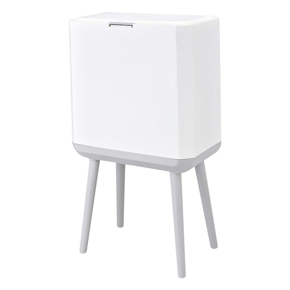 Tall Kitchen Trash Can with Long Legs (Single) Modern Nordic Style Waste Bask...