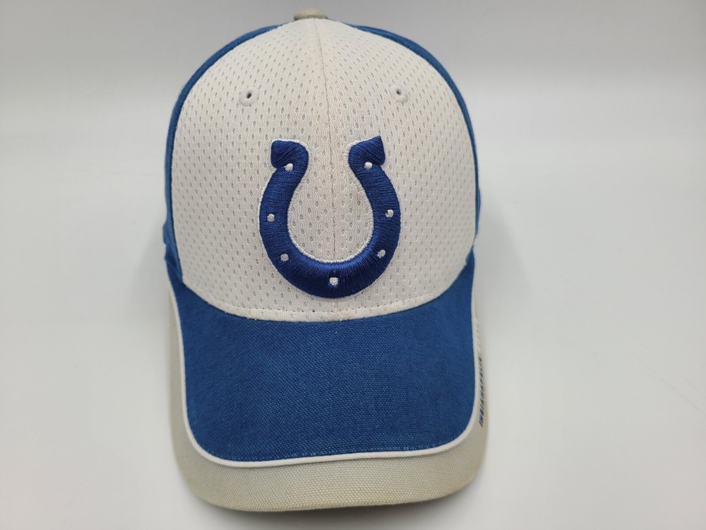 Indianapolis Colts Reebok Adjustable NFL Hat for Men & Women in White and Blue