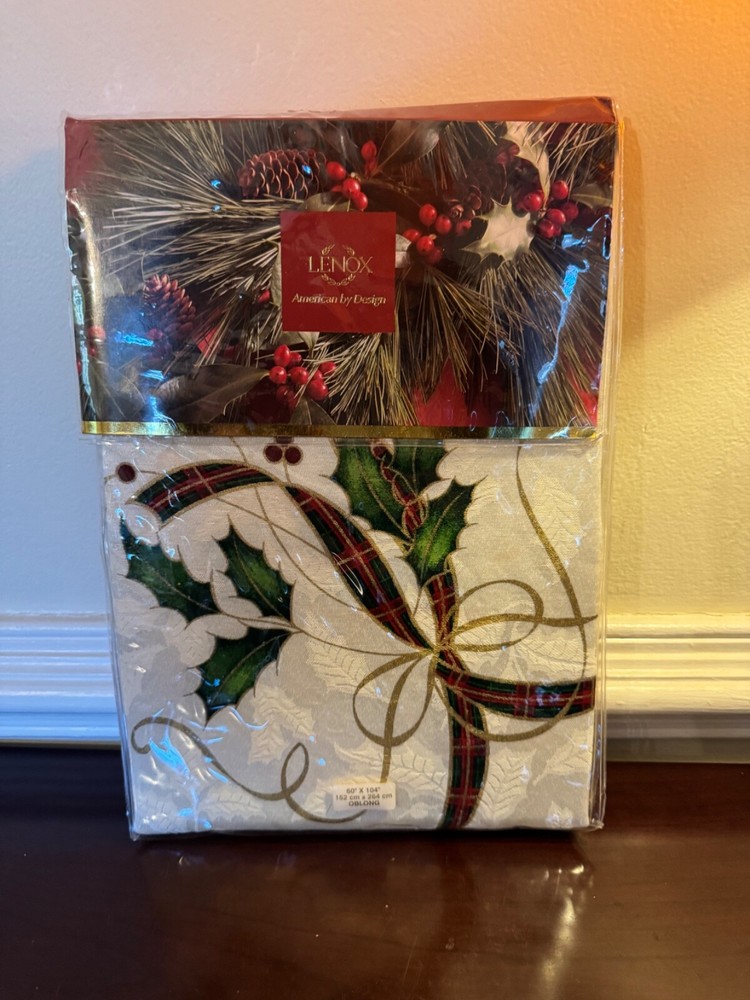 NEW LENOX Holiday Nouveau Fine Table Linen Table Cloth 60
