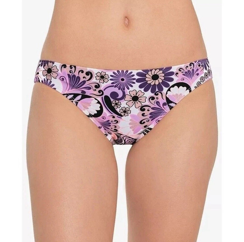 SALT + COVE Juniors' Printed Hipster Bikini Bottoms Size M