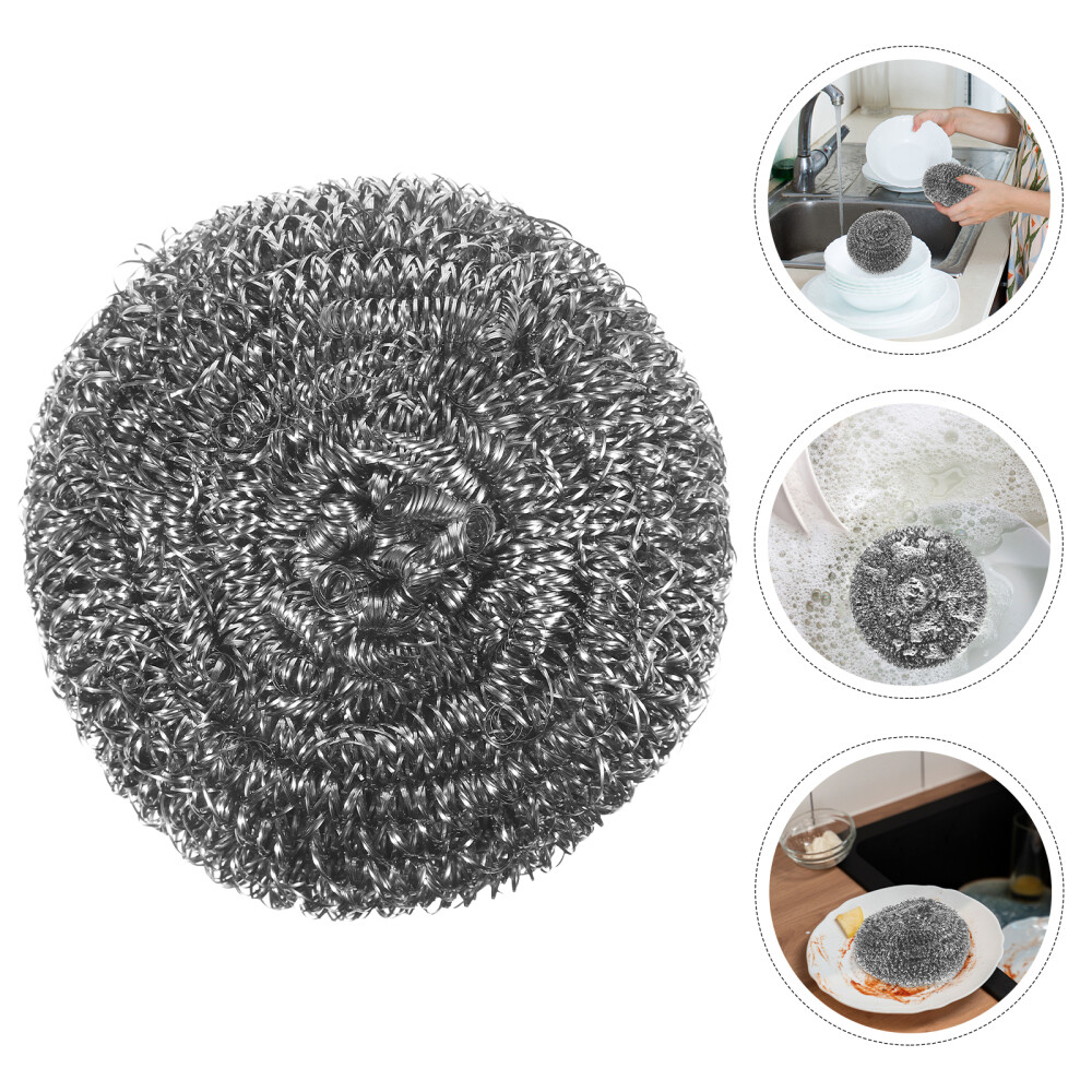 12 Reusable Eco-Friendly Steel Wool Scrubber Cleaning Balls