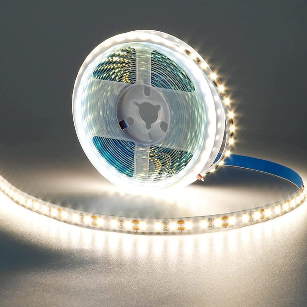 12V 5M 16.4ft LED Strip Light 4000K Natural White 600 LEDs Flexible SMD2835