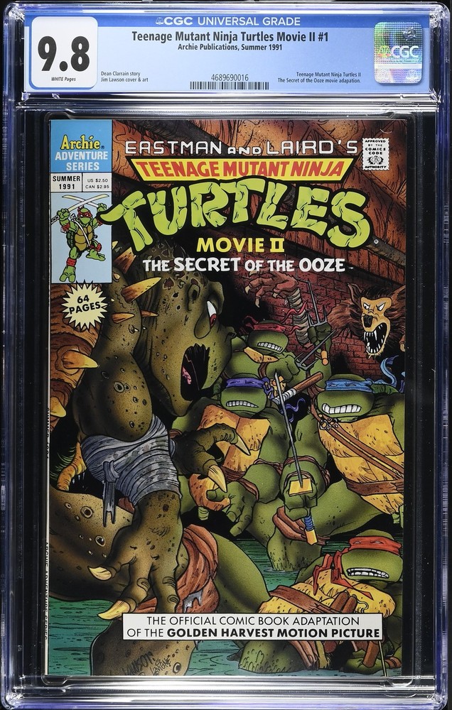 Teenage Mutant Ninja Turtles Movie II 1 CGC 9.8 Secret of the Ooze