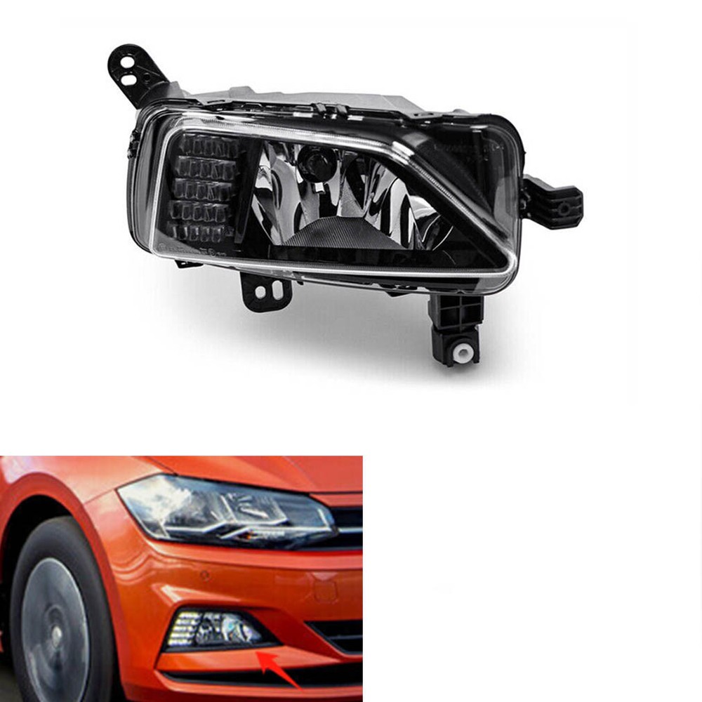 Right Front Bumper LED Fog Light Driving Lamp For Volkswagen VW Polo 2018-2021