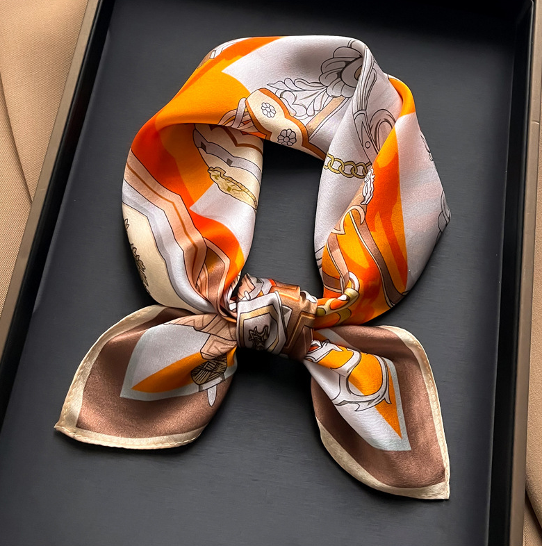 100% Mulberry Silk Square Scarf for Women 53x53cm Wrap Bandana Kerchief