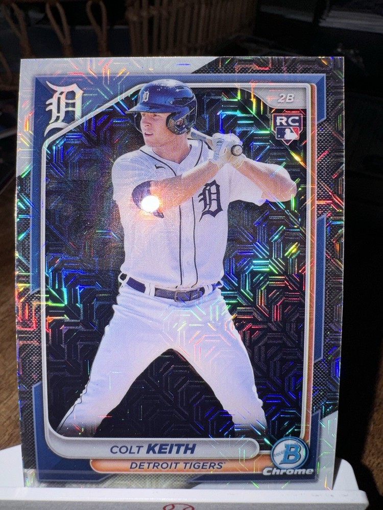 2024 Bowman Chrome Mojo Refractor Colt Keith #34 Rookie RC Detroit Tigers 🐅